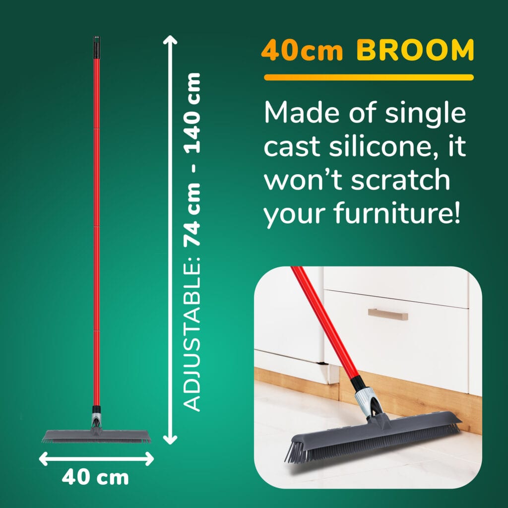 Knuckle Joint Silicone Broom - Tyroler