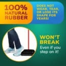 Tyroler Bright Tools Long Handle Dustpan & Brush Made of 100% Natural Rubber