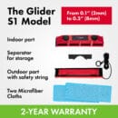 Classic Series: The Glider S1 | Fit To 2-8 mm / 0.1''-0.3''  Window Thick
