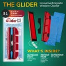 גליידר S1 | מנקה חלונות מגנטי -          לחלונות בעלי זכוכית בודדת בעובי בין 2-8 מילימטר