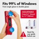 גליידר D3 AFC | מנקה חלונות מגנטי מתכוונן      לחלונות בעלי זכוכית בודדת או כפולה בעובי 2-28 מילימטר