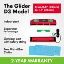 Classic Series: The Glider D3 | Fit to 20-28 mm/ 0.8''-1.1'' Window Thick