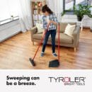 Tyroler Bright Tools Long Handle Dustpan & Brush Made of 100% Natural Rubber