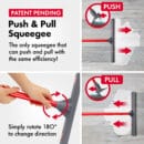 Push & Pull Silicone Patented Squeegee