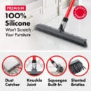 Dust Blade Silicone Broom & Squeegee