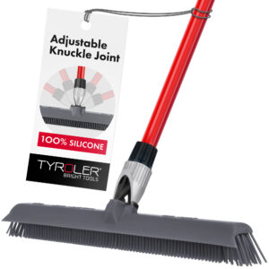 2-in-1 Knuckle Joint Broom - Silicone, Without dust catcher